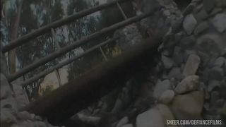 Ashley Fires And Tessa West Play Lesbian Sex Games Outside