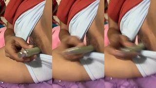 HE COULDN T FIND THE DILDO AND DECIDED TO INSERT THE FIRST THING HE COULD FIND.