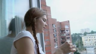 REDHEADED RUSSIAN TEEN SVETLANA IS STUFFED WITH HARD COCK