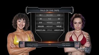 TORI AVANO VS DAISY DUCATI FEMALE WRESTLING