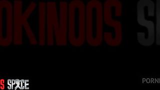 ALICE MAZE GETS FUCKED IN THE LIVING ROOM OF A LIBERTINE CLUB, BY THREE COCKS, IN FRONT OF THE CLUB CLIENTS. AT KOKINOOS SPACE