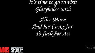 ALICE MAZE GLORYHOLE ANAL AT KOKINOOS SPACE