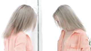 Skinny blonde love with anal and cum