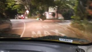 my husband finger fucks my pussy in a taxicab and i put my ass in the window