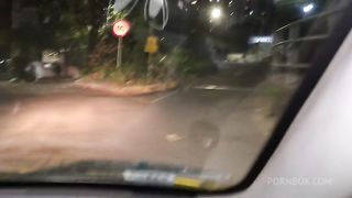 my husband finger fucks my pussy in a taxicab and i put my ass in the window