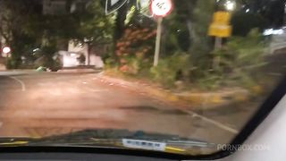 my husband finger fucks my pussy in a taxicab and i put my ass in the window