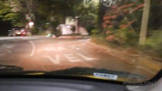 my husband finger fucks my pussy in a taxicab and i put my ass in the window