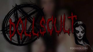 Maledom on two beautiful sexy slaves in doggy and cumming on their asses