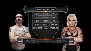 LONDON ROSE VS JASON MICHAELS MIXED WRESTLING