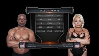 LONDON ROSE VS WILL TILE MIXED WRESTLING