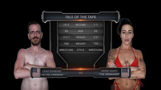ANDRE SHAKTI VS CHAD DIAMOND MIXED WRESTLING