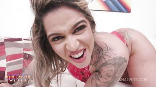 Hot slut Victoria Diaz 5 on 1 gangbang with DAP, TP TAP