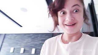 Heard my stepsister having morning sex - made myself squirt while I listened outside her door