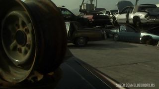 Motorcycle Babe Sharon Wild Gets Jizz In Her Mouth Near A Car