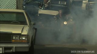 Motorcycle Babe Sharon Wild Gets Jizz In Her Mouth Near A Car