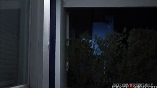 Wife Tells Random Stranger "Go With the Flow" When Hubby Watches from Closet