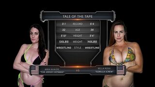 BELLA ROSSI VS ARIA KHAIDE FEMALE WRESTLING