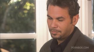 Cherokee Takes On Two Cocks In Thew Kitchen