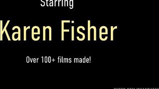 Nympho Blonde Cougar Karen Fisher Fingers Her Pussy On The Bed!