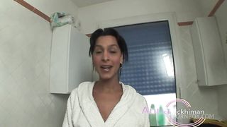 Italian Tranny Anna Hickiman Punishes Wardrobe Attendant