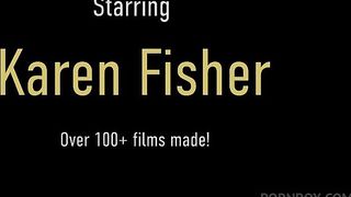 Big Assed Blonde Karen Fisher Drills Herself With Her Big Red Dildo!