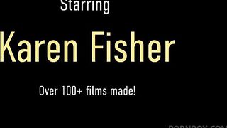 Big Assed Blonde Karen Fisher Drills Herself With Her Big Red Dildo!