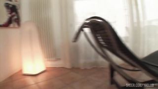 Italian Tranny Boss Manhandles Her Personal Male Sex Slave