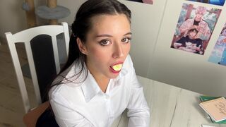 POV FREE USE SCHOOLGIRL S PUSSY WHILE SHE DOING HOMEWORK!