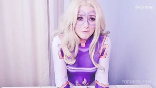 The superheroine was about to neutralize the villain, but he prevented her with his big dick