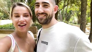 Angel rivas having sex with his bf in a park