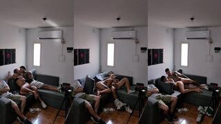 FUCKING MY BEST FRIEND S GIRLFRIEND ON THE COUCH NEXT TO HIM