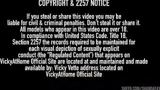 Vicky Vette And Angel Wicky Love Licking Their Tits And Dildo Fucking!