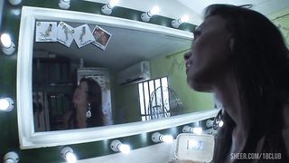Asian Tranny With Big Boobs Bangs Foreigner In All His Holes