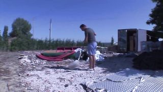 Lucky Stud Gets Tag Teamed By Two Hot Shemales