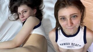 MY SEXY NEIGHBOR IS GOING CRAZY. HER TINY PUSSY CAN BARELY FIT THAT COCK