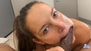 Katrina Colt gives a POV blowjob to a BBC