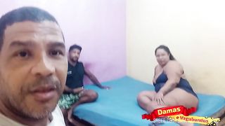 Sexo e revelacoes no estudio dama de vagabundo com Leo ogro, Lorraine exotica, Suzy furacao, Marcio Baiano e Eliane furacao - bastidores de gravacao parte 1