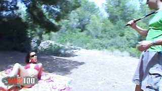 Hot Ebony Karla Sanchez With Perfect Body Gets Fucked In The Woods