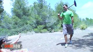 Hot Ebony Karla Sanchez With Perfect Body Gets Fucked In The Woods