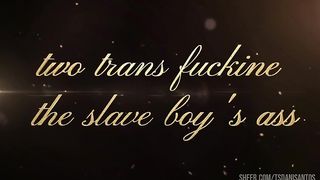 Eu Dani Santos e Alexia Ducan fodendo o submisso.