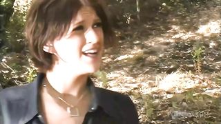 Arousing Lesbian Outdoor Fuck Session Set In The Middle Of The Forest