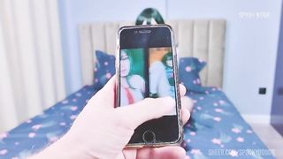 Stepbrother wants to post Asui Tsuyu's nudes online, but she seduces him and lets him fuck her ass