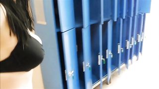 Eva Brooks Public Shower Fun Blowjob Fucking Anal Butt Plug Outdoor