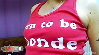 Ass fucking Maeva Blue a pretty young french blonde with big pussy