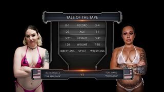 TORI AVANO VS RILEY DANIELS FEMALE WRESTLING