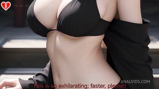 Blonde GF Waifu Summer Date + Fuck Her With The Bikini On In The Dojo POV - Uncensored Hyper-Realistic Hentai Joi, With Auto Sounds, AI [PREMIUM VIDEO]