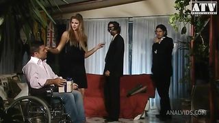 Monica Sweetheart a mature slut with huge breasts and golden hair gets her first anal and wants her mouth filled