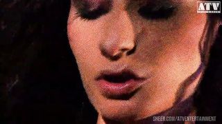 Lois Black an experienced female slut with brunette hair gets all her holes filled and cums in her ass