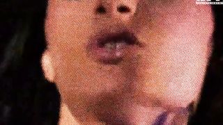 Lois Black an experienced female slut with brunette hair gets all her holes filled and cums in her ass