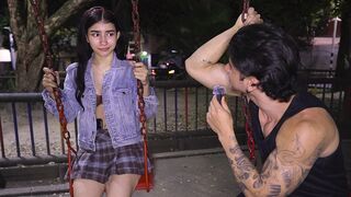 PLAYGROUND INTERVIEW TURNS INTO ALL-NIGHT ANAL